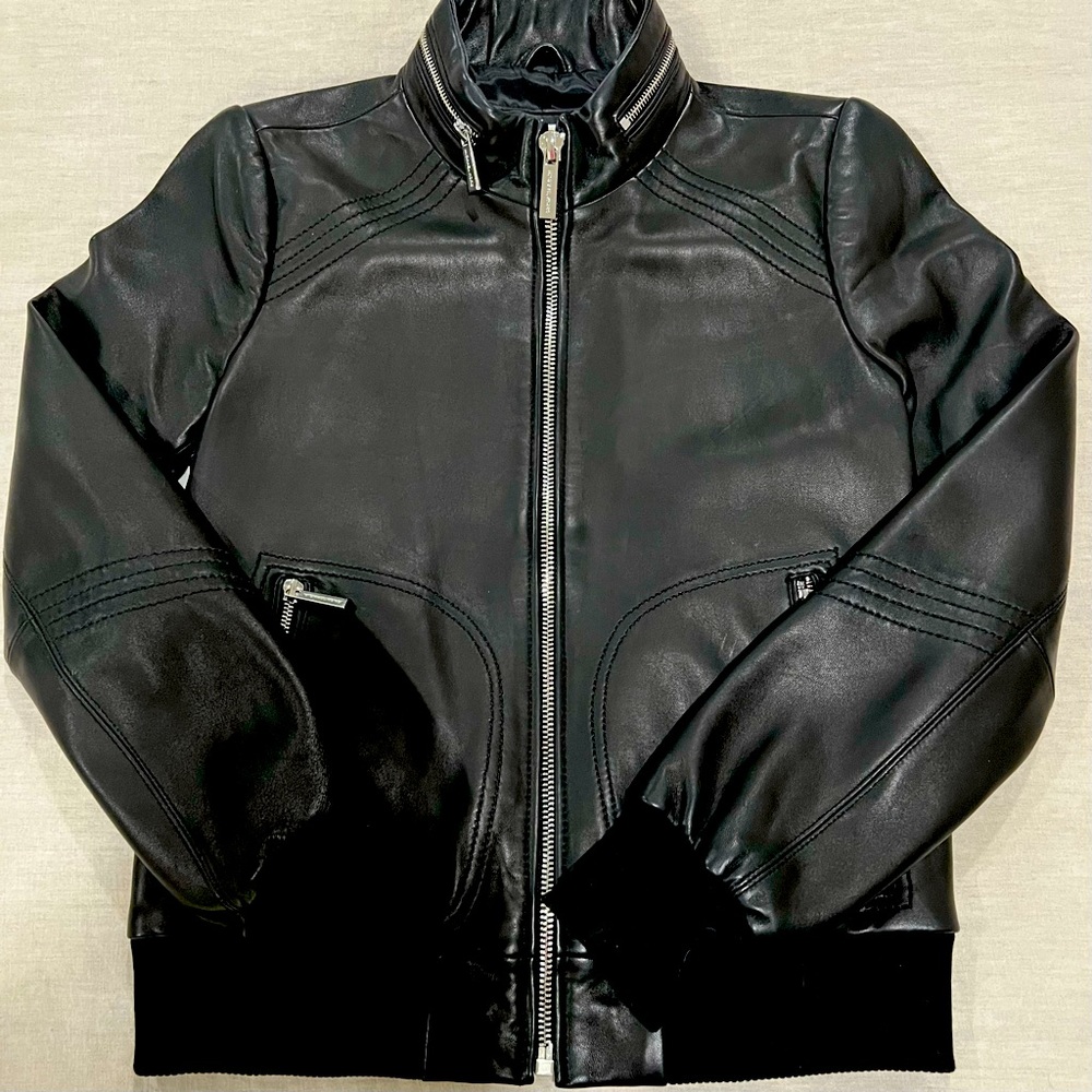 Authentic REAL Leather Michael Kors Jacket!